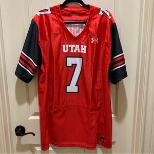 Under Armour Utah Utes Cam Rising #7 Home Football Jersey Men’s 2XL